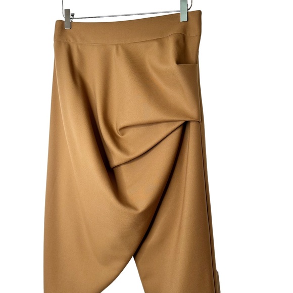 Sandra Weil Messaline Pant A Designer Asymmetrical High Rise Wool Blend Size 10 - Picture 3 of 8